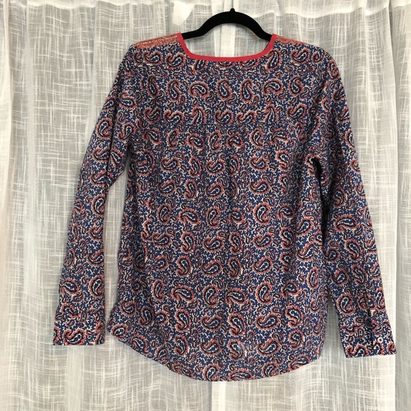 J. Crew Paisley Print Top - Picture 2 of 5
